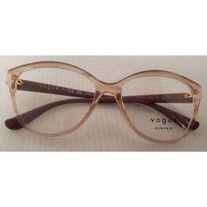 Vogue Eyewear Women's VO5489 Round Prescription Ready Eyewear Frames Honey 54mm